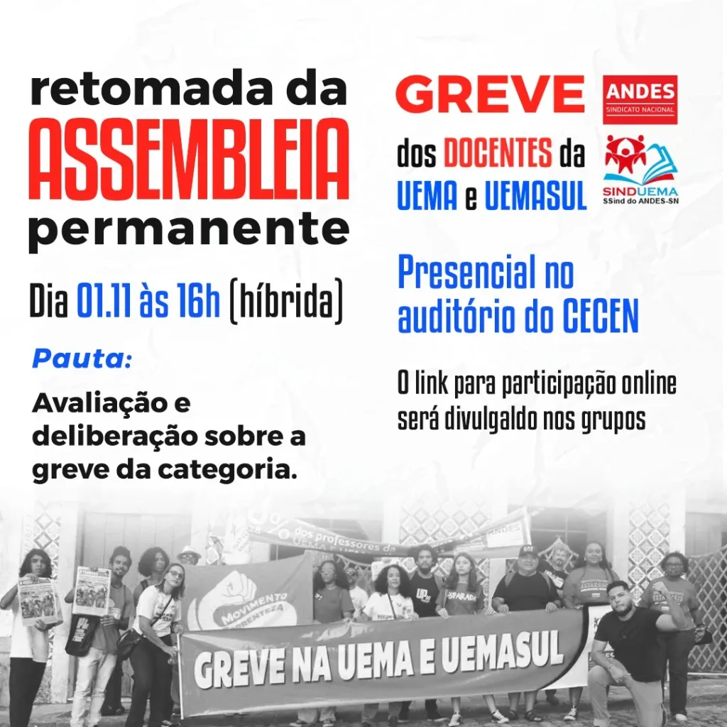 SINDUEMA CONVOCA RETOMADA DE ASSEMBLEIA PERMANENTE PARA ESTA QUARTA-FEIRA, DIA 1º