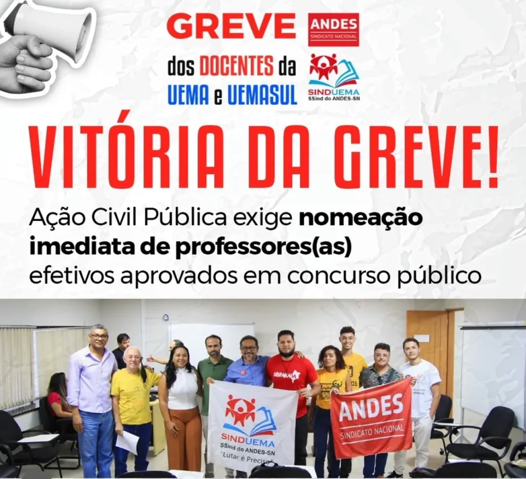 Vitória da greve: Ministério Público entra com ação para nomeação imediata de professores na UEMA e UEMASUL