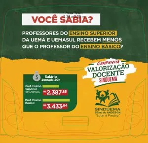 CAMPANHA DE VALORIZAÇÃO DOCENTE DO SINDUEMA
